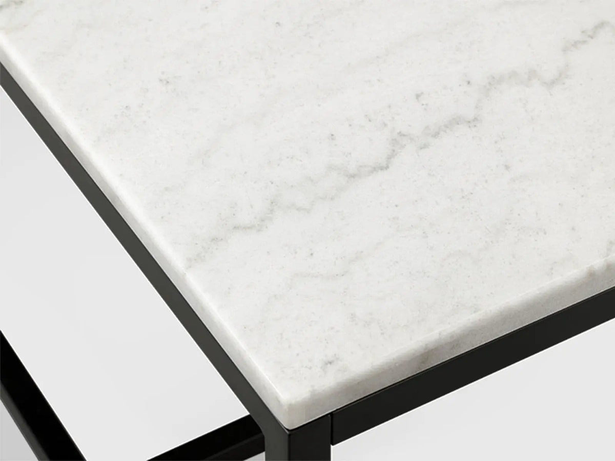 Torin Rectangular Table | 3 Pieces | Marble & Metal | Living Room