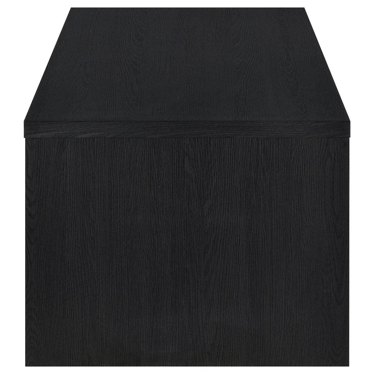 Knapp Lift Top Cocktail Coffee Table with Dual Drawers | 47.25 x 23.5 x 19 in | Engineered Wood & Veneer | Black