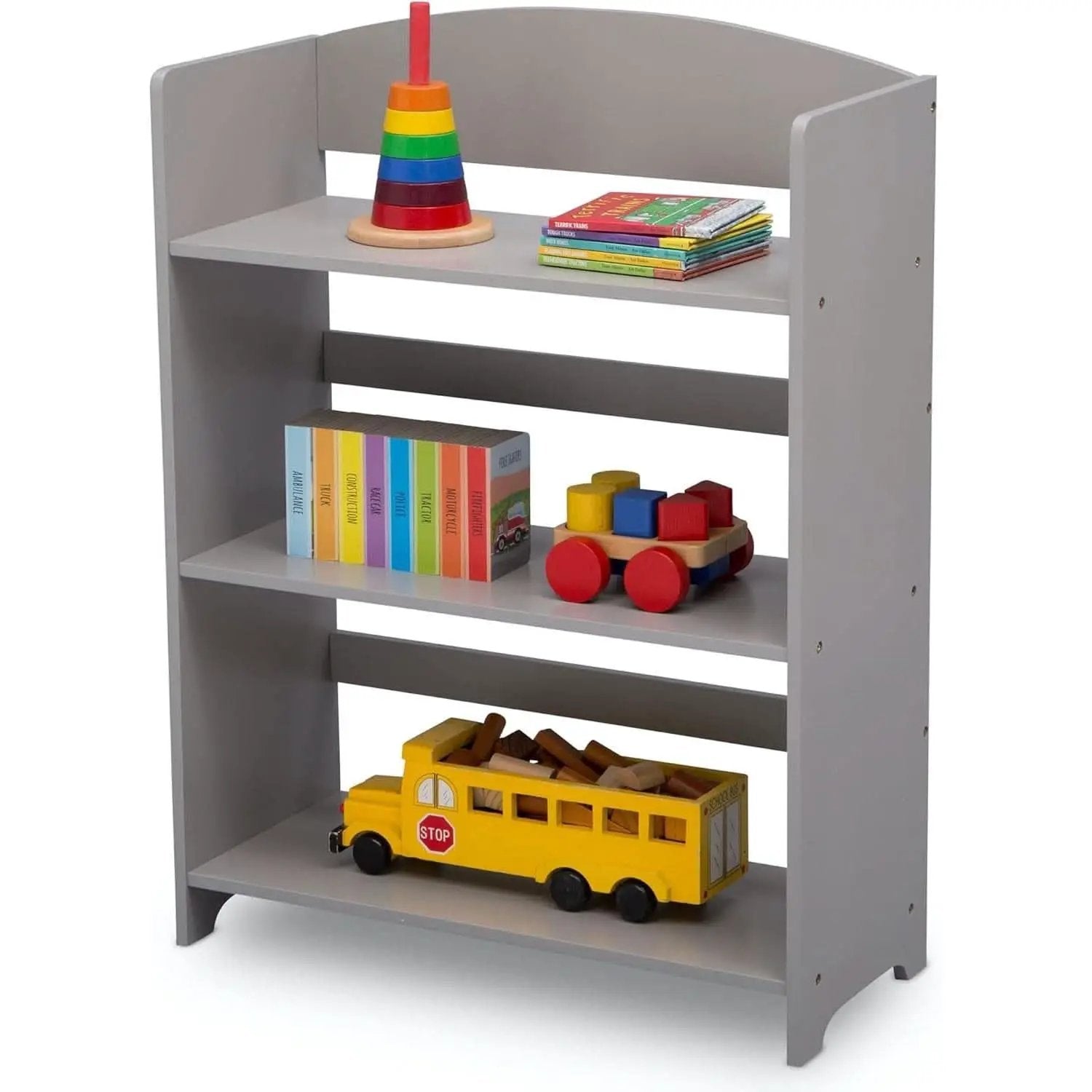Mysize Grey Bookshelf Greenguard Gold Certified 33 Inch from PriceLows™
