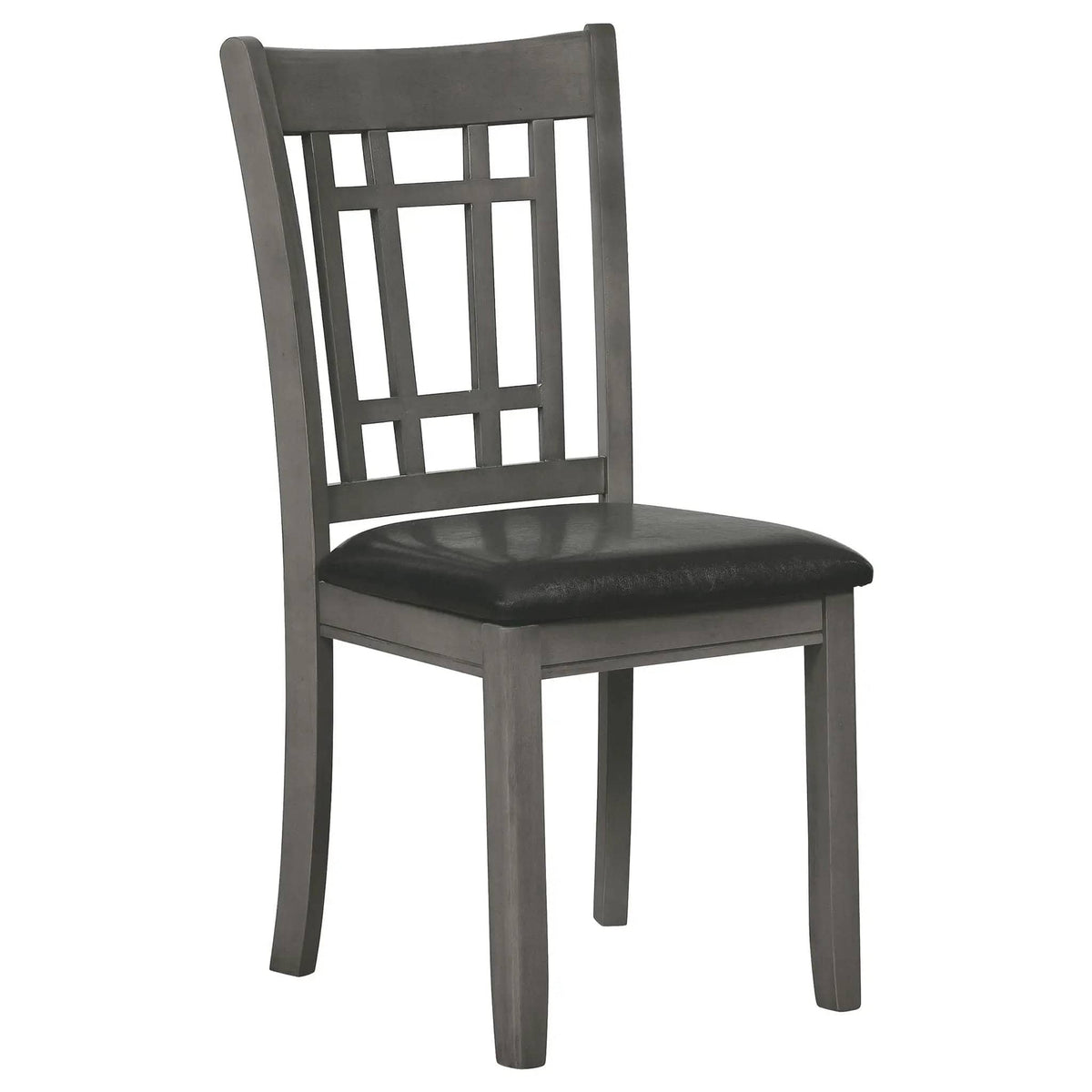 Lavon Wood Dining Side Chair Black and Medium Grey (Set of 2) | 18.5 x 21.25 x 38.25 in | Wood | Dining Room