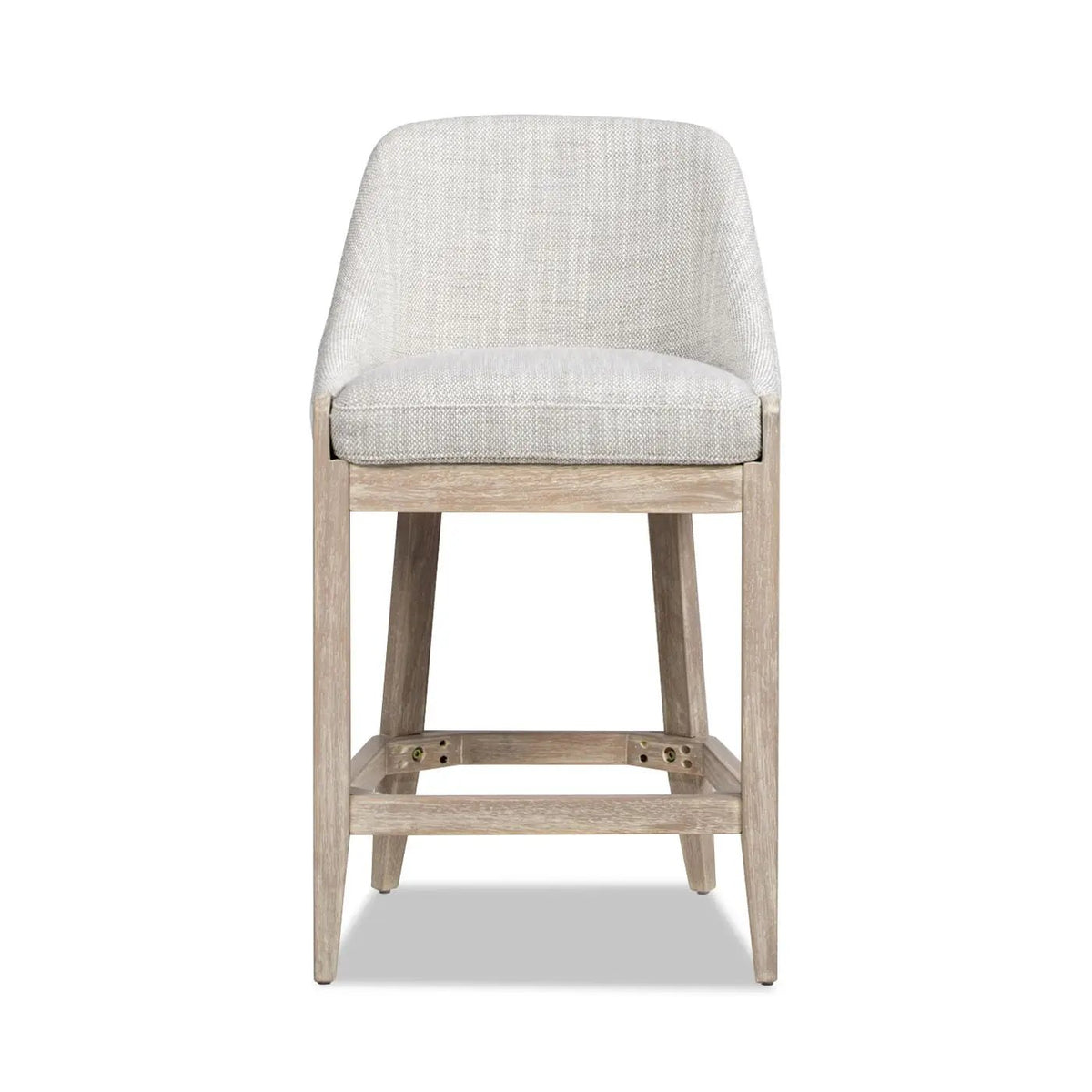 Newport Coastal Counter Stool | Gray | Curved Back | 26.5 Inch Seat Height