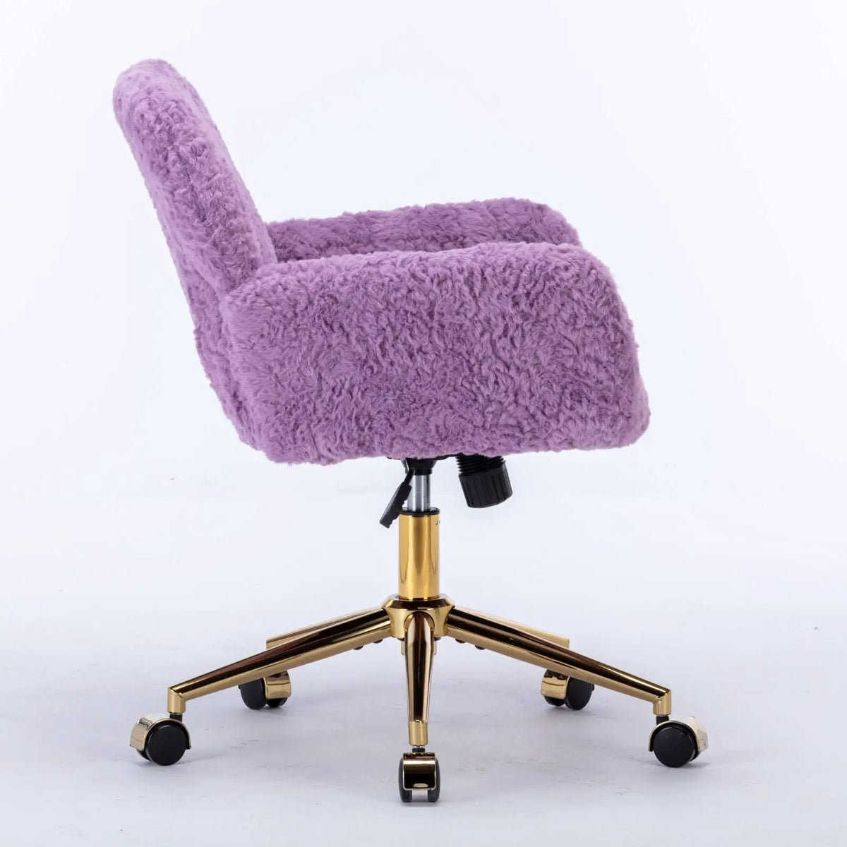 Office Chair | Adjustable Height | Reclining Faux Fur Seat | Large