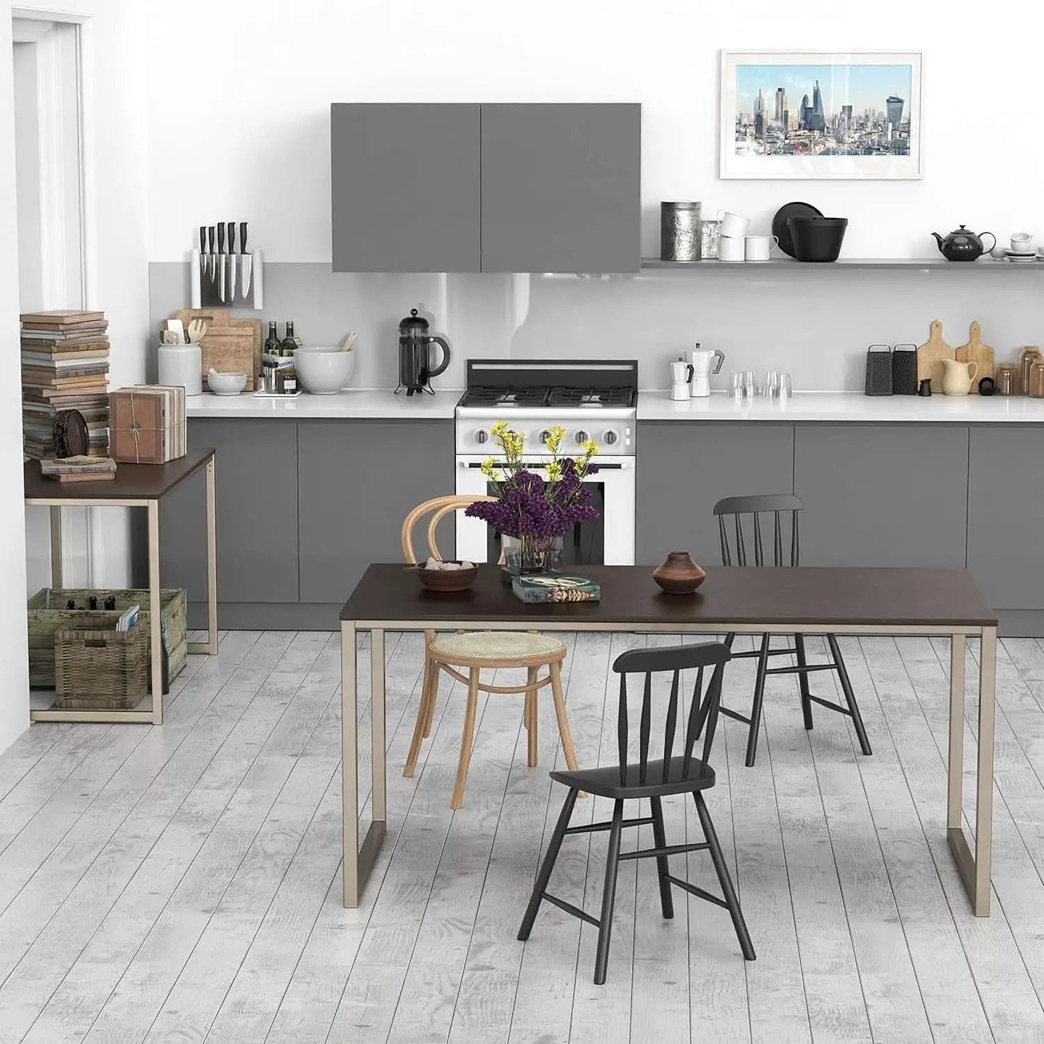 55-Inch Espresso Computer Desk For Office 24-Inch Depth from PriceLows™