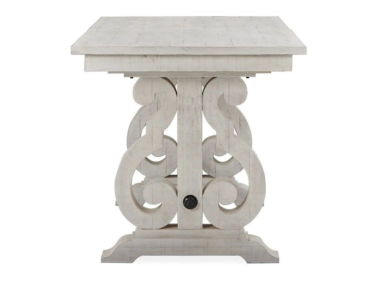 Bronwyn Rectangular Counter Dining Table | Counter Table | Brass | Alabaster
