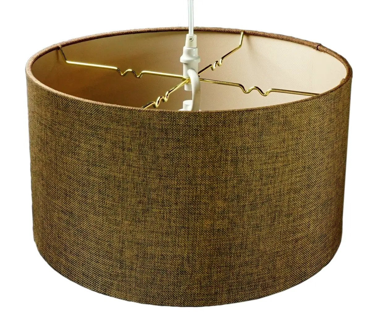 Swag Plug In Pendant Light | 2 Light | 18 Inch | Chocolate Burlap
