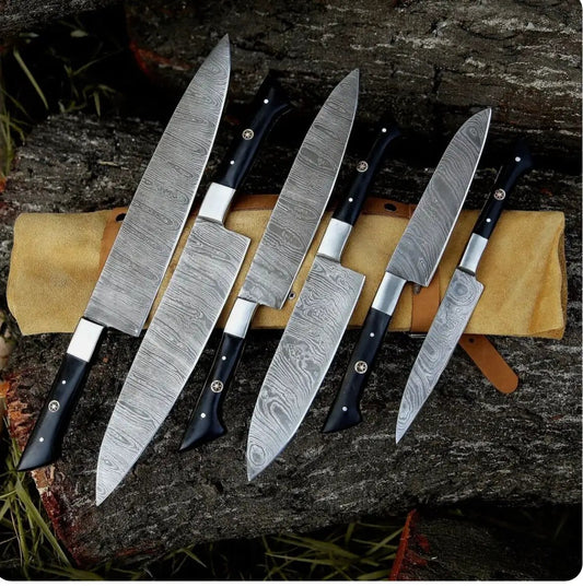 Here’s a fresh, seasonal rewrite with trending culinary keywords, SEO focus, and updated flow: 🔪 Product Title: Knife Sets for Kitchen – 13" Handmade Damascus Steel Chef Knife with Epoxy Resin Handle & Leather Sheath from PriceLows™