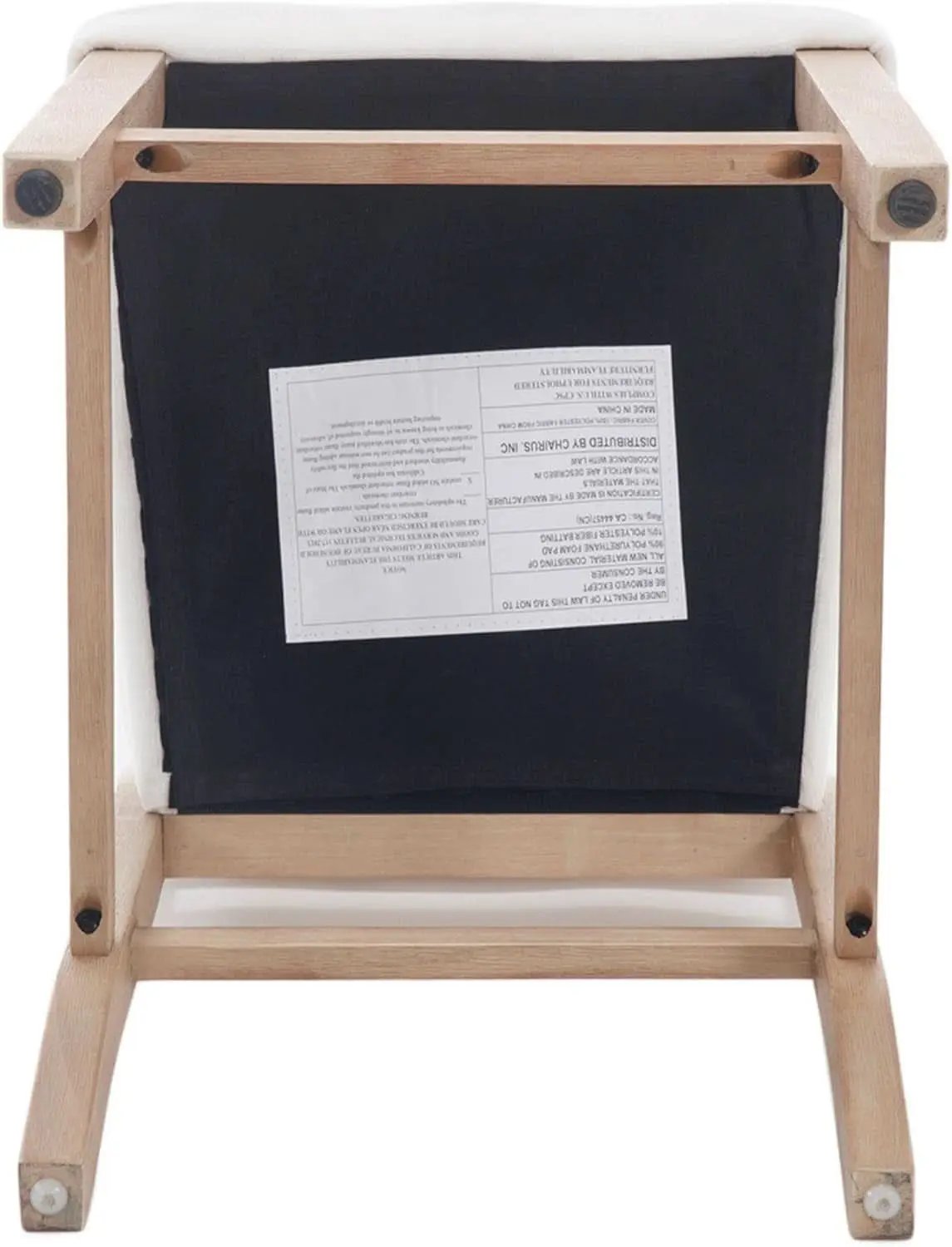 Beige Bar Stools Set Of 2 26 Inch Counter Height Backrest from PriceLows™