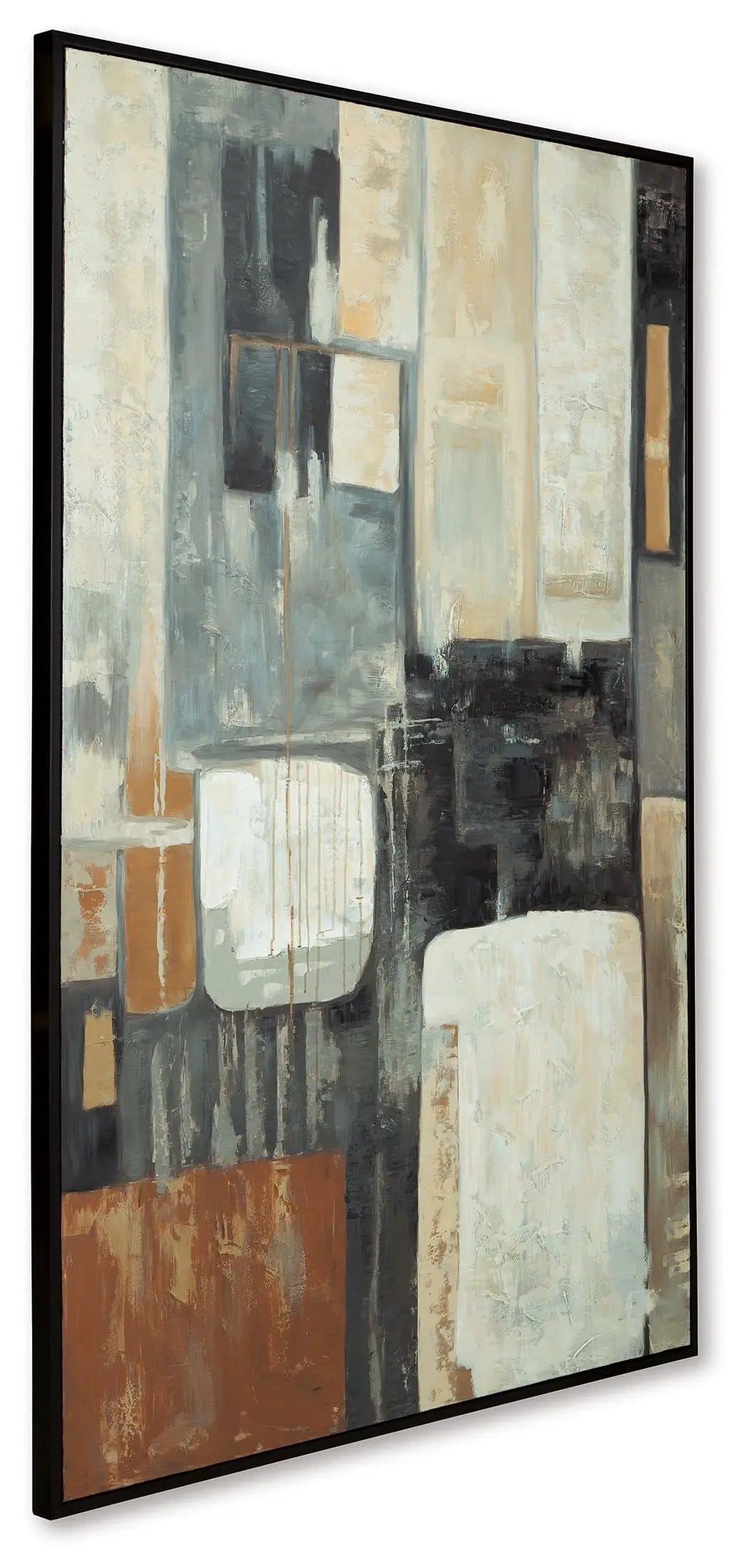Howford Wall Art | 48 x 1.63 x 72 in | Home Furniture | Brown / Black / Gray
