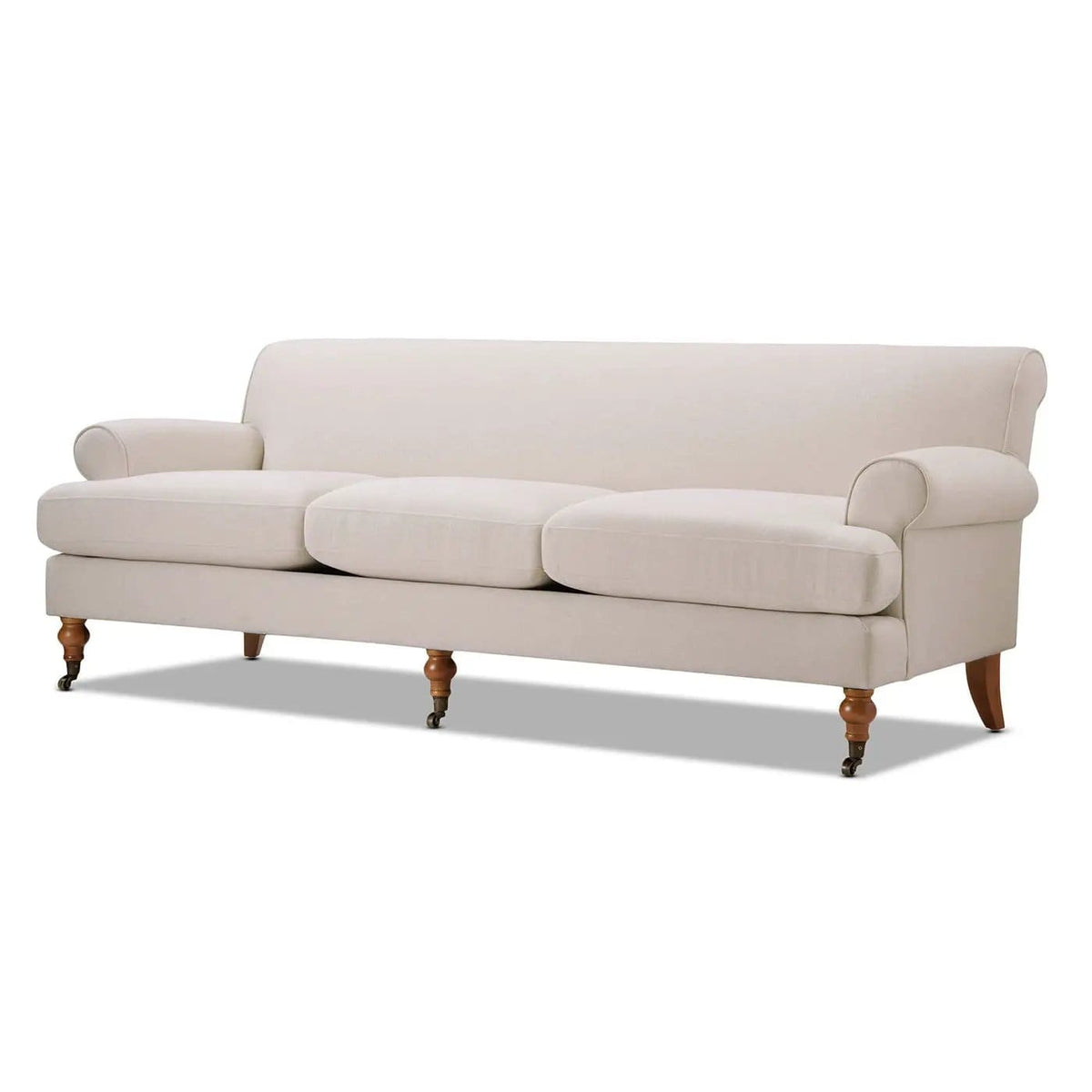 Alana Lawson Modern Three Cushion Tightback Sofa | 3 Pieces | Solid Wood & Plywood | Living Room
