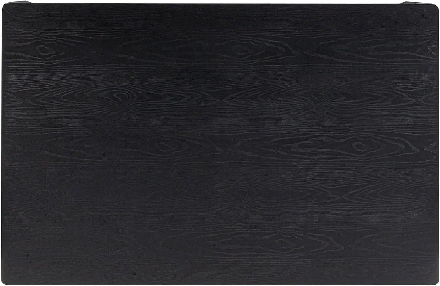 Mingle 55 Inch Modern Rectangular Dinner Table Burnt Black from PriceLows™