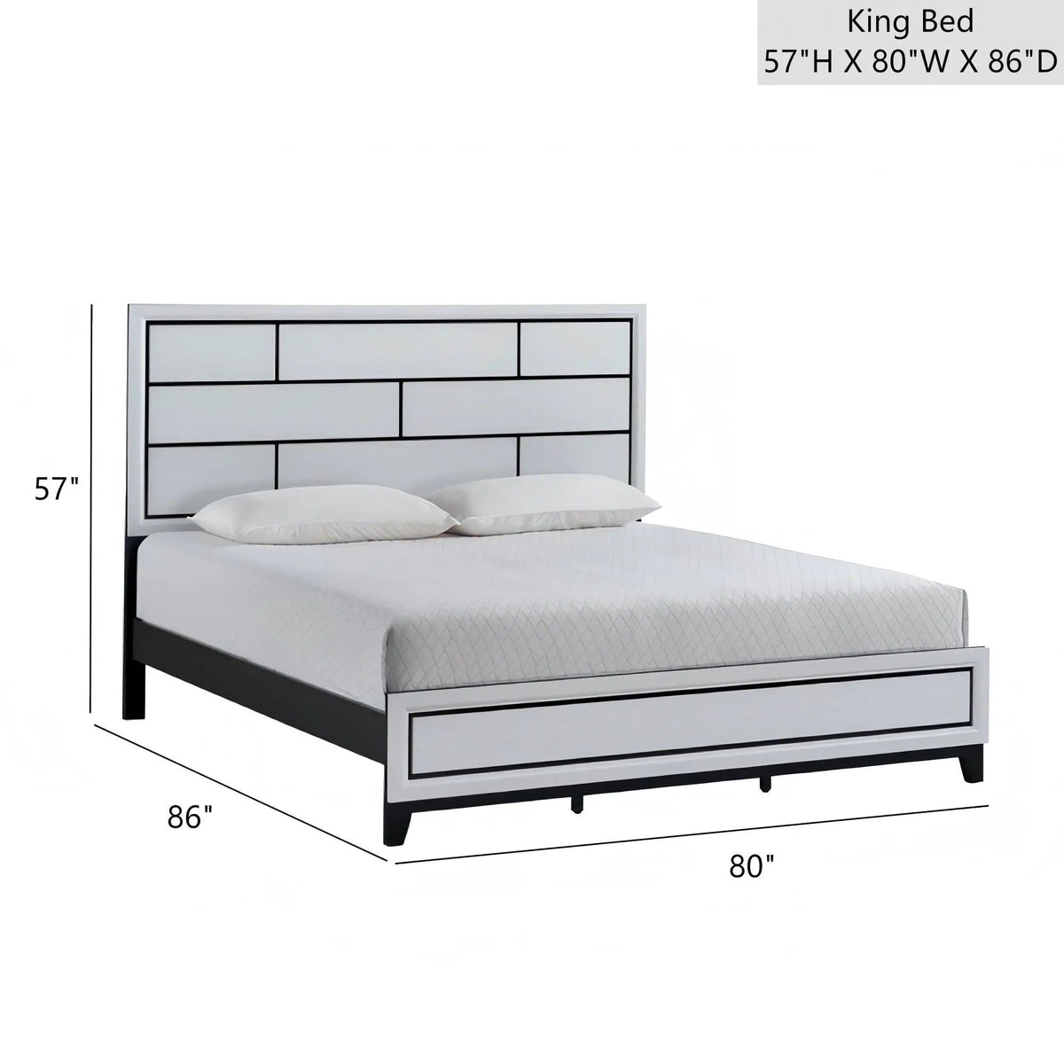 Glasgow Bed Frame With Durable Construction | 4 Pieces | Bedroom Furniture | Bedroom