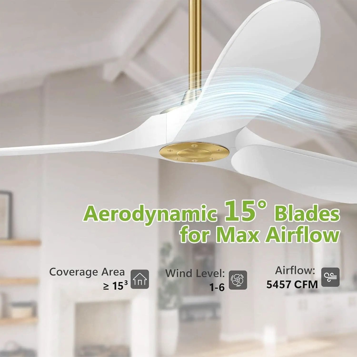 52 Inch Ceiling Fan With Remote DC Motor Indoor Outdoor Use from PriceLows™