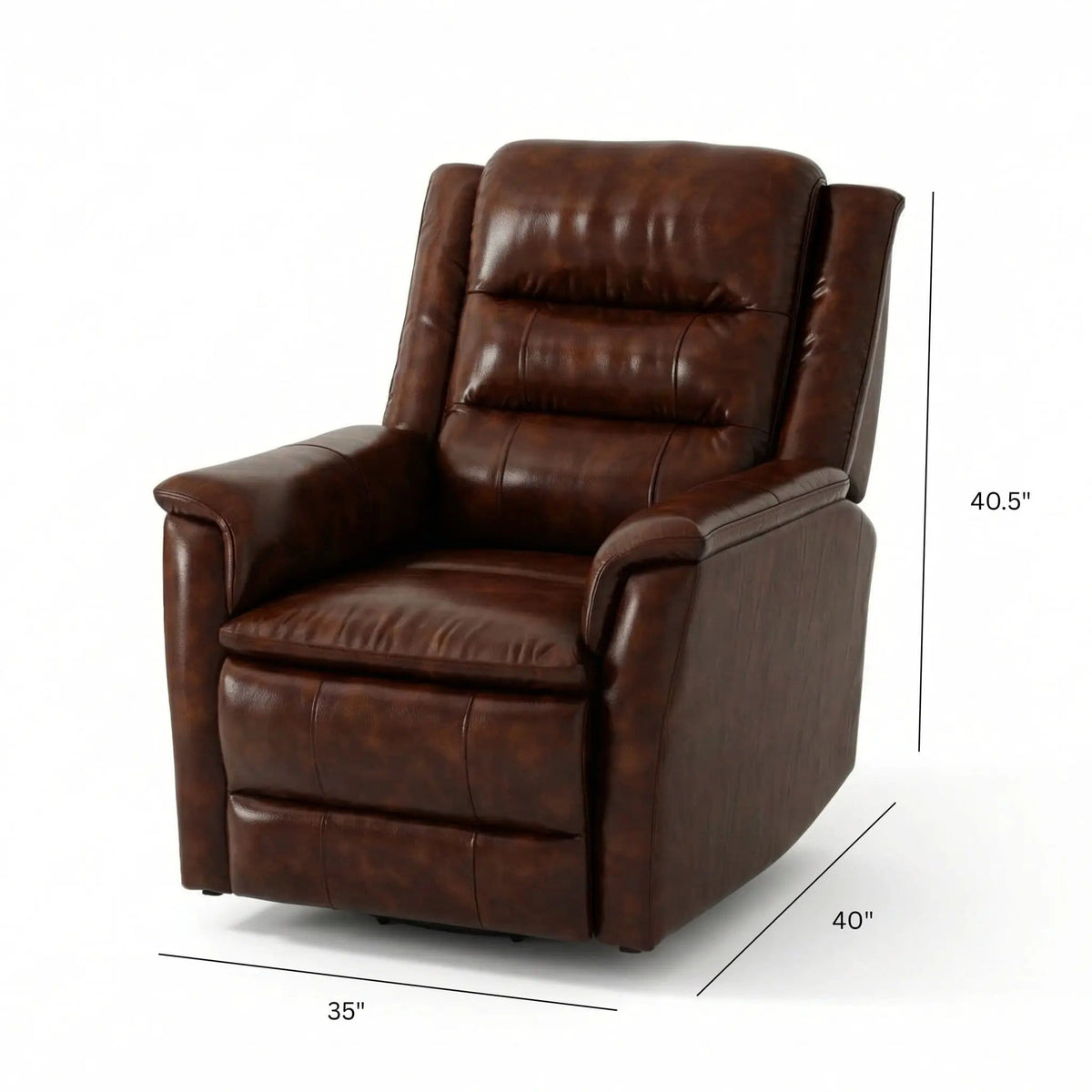 Swivel Recliner With Manual Adjustable Footrest Swivel Chair | 2 Pieces | Metal | Living Room