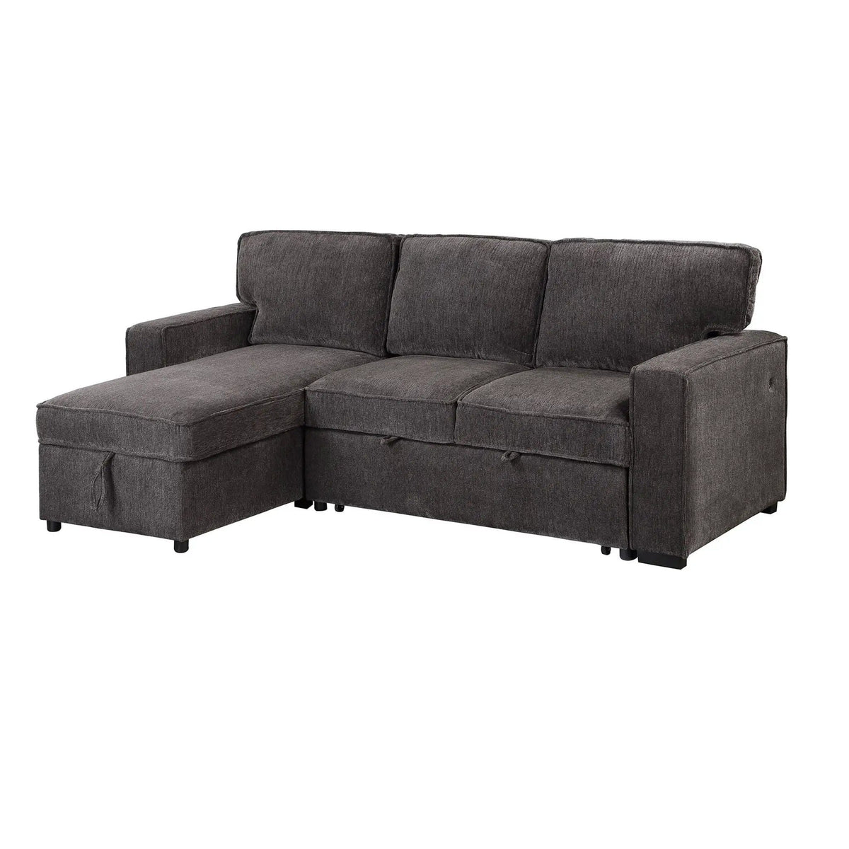 Territory Pull Out Sofa Bed Sleeper Sectional | 3 Pieces | Fabric | Bedroom