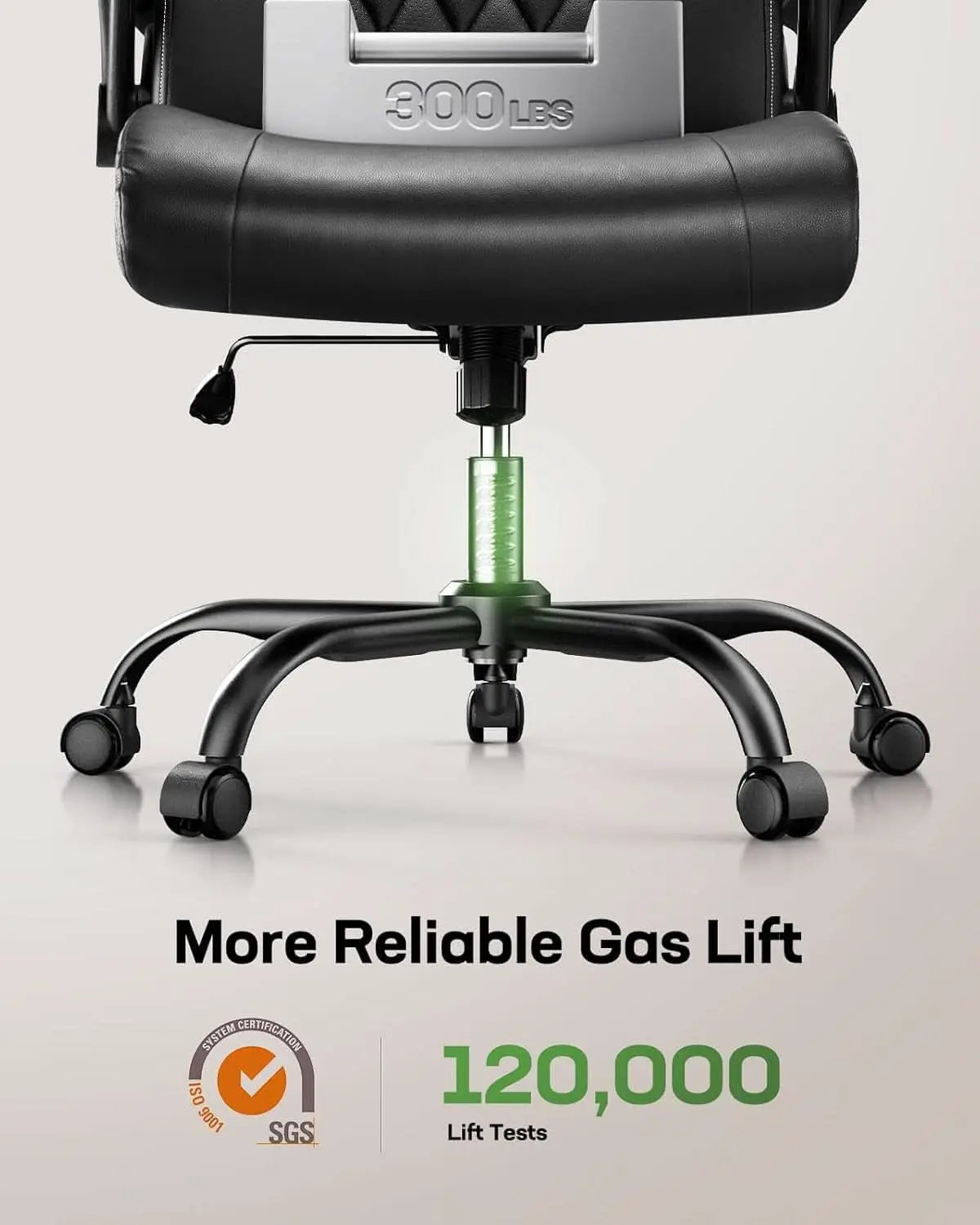 Executive Office Chair With Flip Up Armrests PU Leather Black from PriceLows™