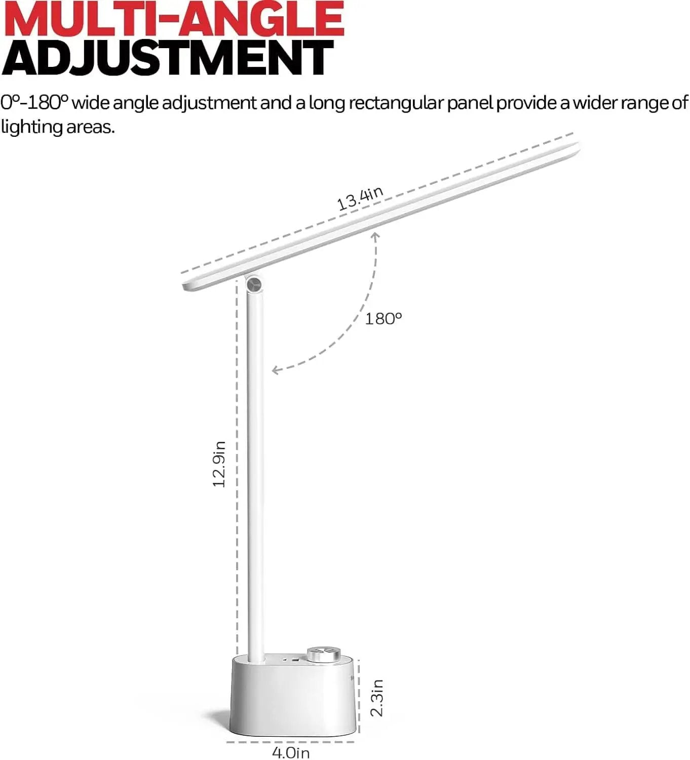 LED Desk Lamp With USB Ports And Dimmable Eye Caring from PriceLows™