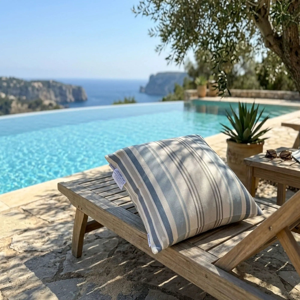 Outdoor Pillows | Set Of 2 | 18 Inch Square | Weather-Resistant Polyester