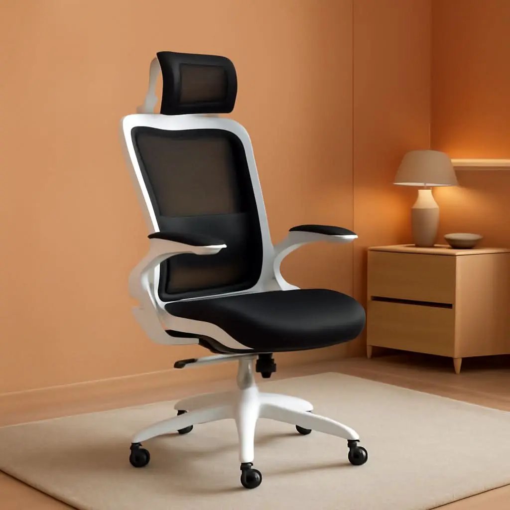 Ergonomic High Back Mesh Office Chair With Wheels Black from PriceLows™