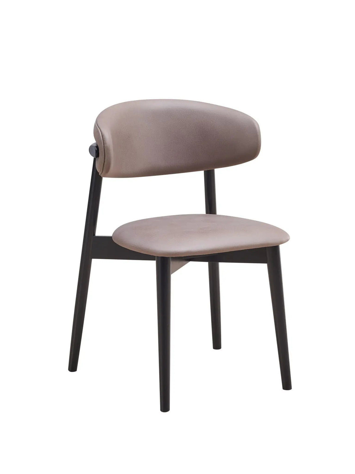 Lanae Microfiber Side Chairs | Set Of 2 | Gray | Black Finish Frame