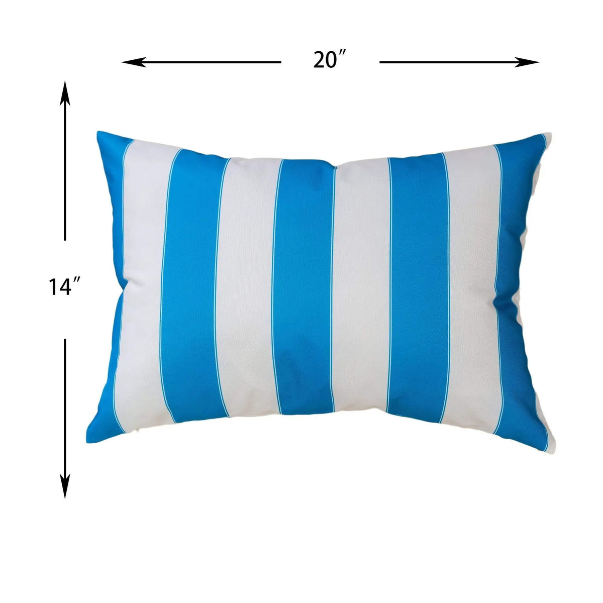 Horizon Stripe Pillow | Outdoor And Indoor Use | Water-Resistant Fabric | Removable Cover