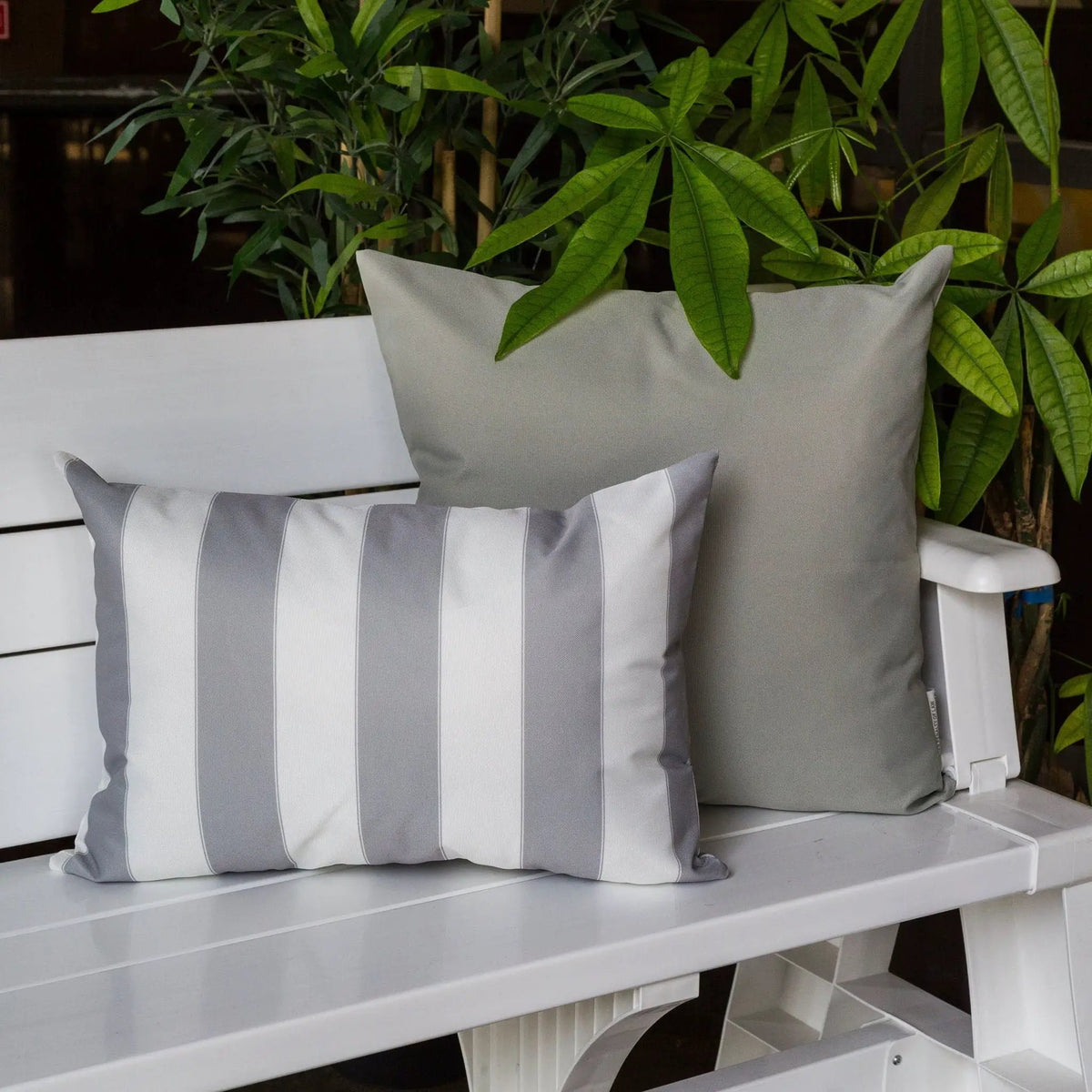 Horizon Stripe Pillow | Outdoor And Indoor Use | Water-Resistant Fabric | Removable Cover