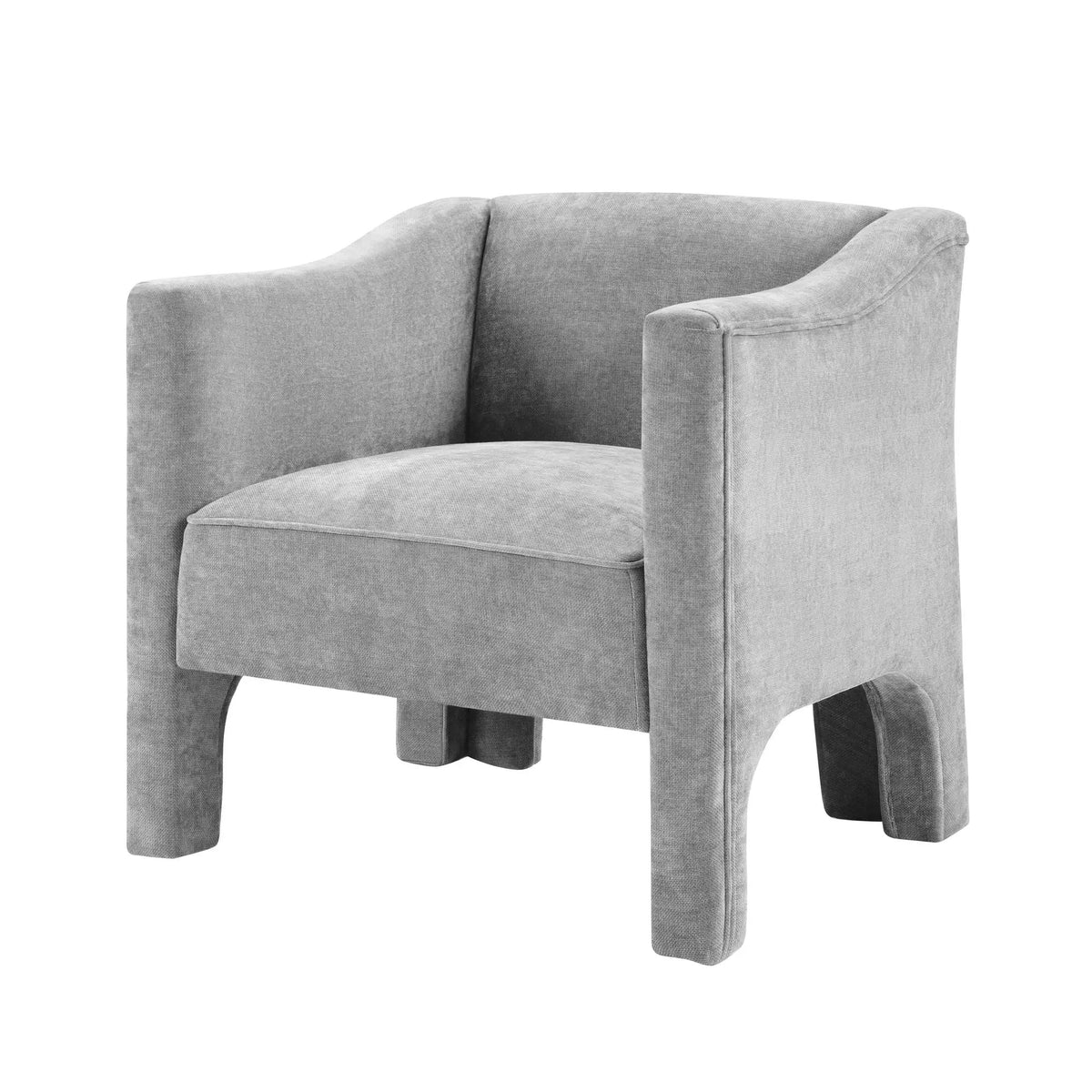 Barrel Accent Chair | Enclosed Wraparound Arms | Pill-Resistant Fabric | Ergonomic Support