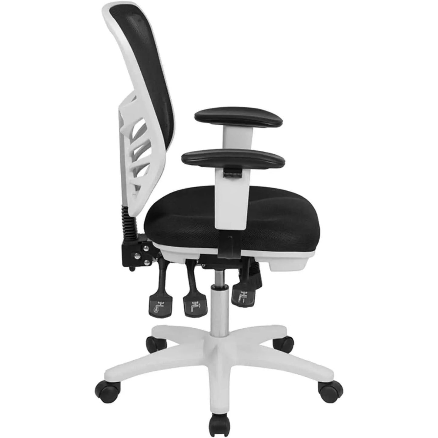 Black Mesh Executive Office Chair With Adjustable Arms from PriceLows™