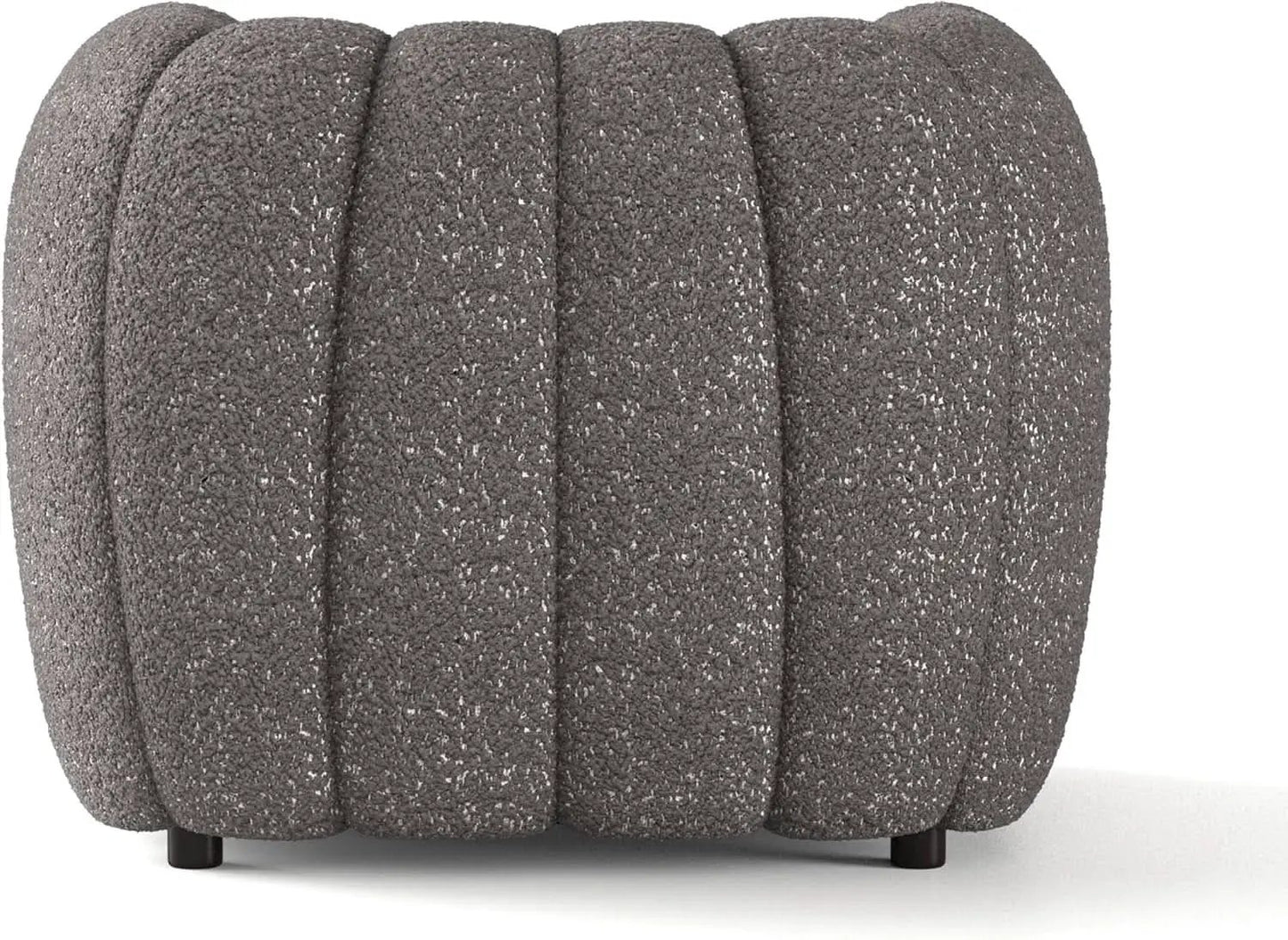 Charcoal Gray Vertical Channel Tufted 3 Piece Sofa Set from PriceLows™