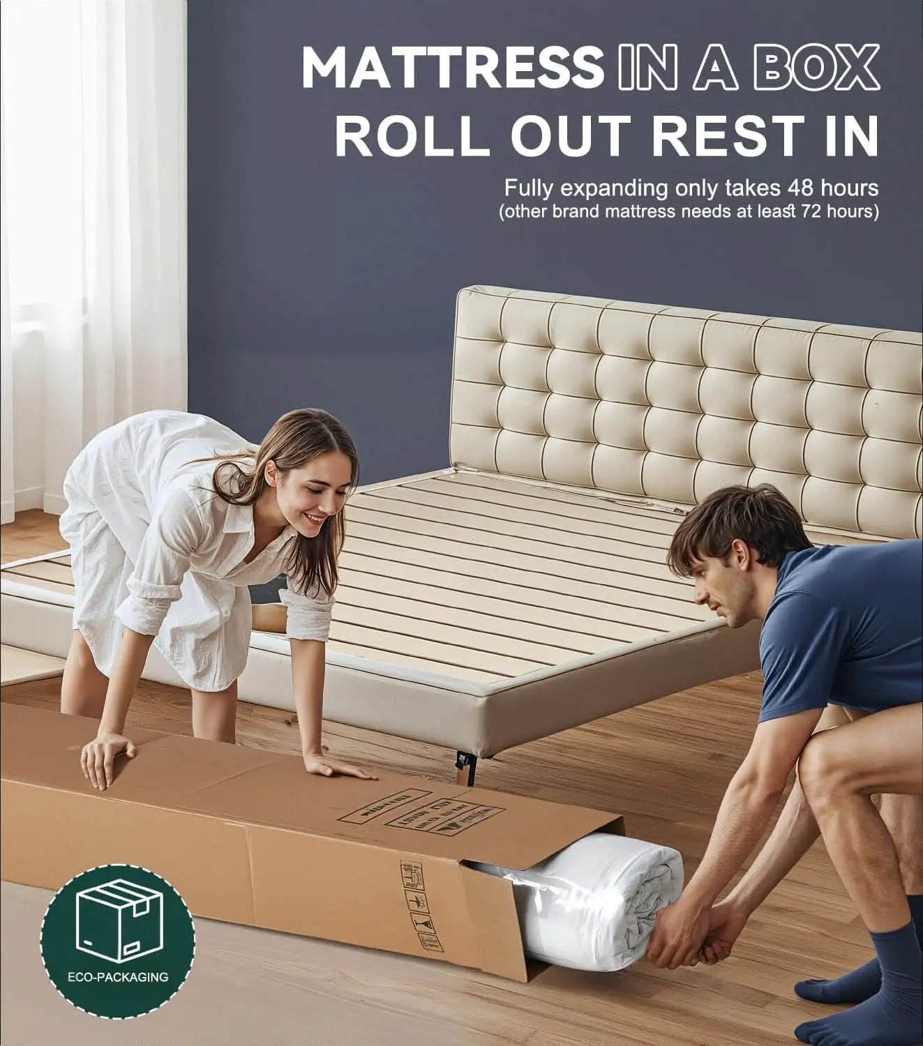 Queen 14 Inch Medium Firm Hybrid Memory Foam Mattress from PriceLows™