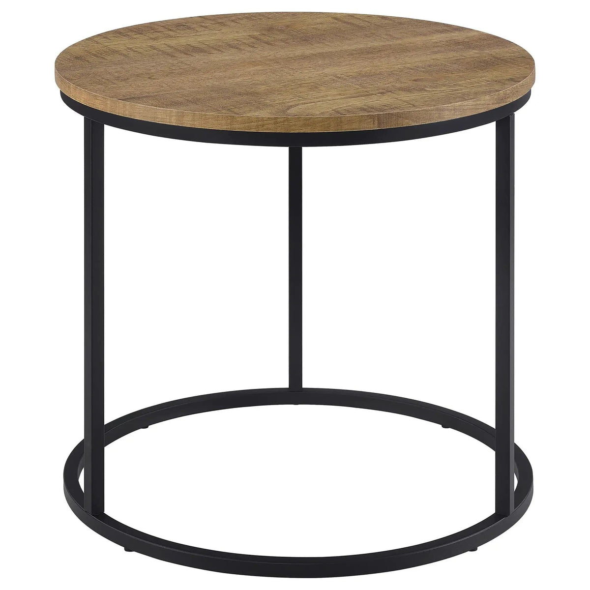 Lainey Round Occasional Side End Table Mango | 23 x 23 x 21.75 in | Metal | Living Room