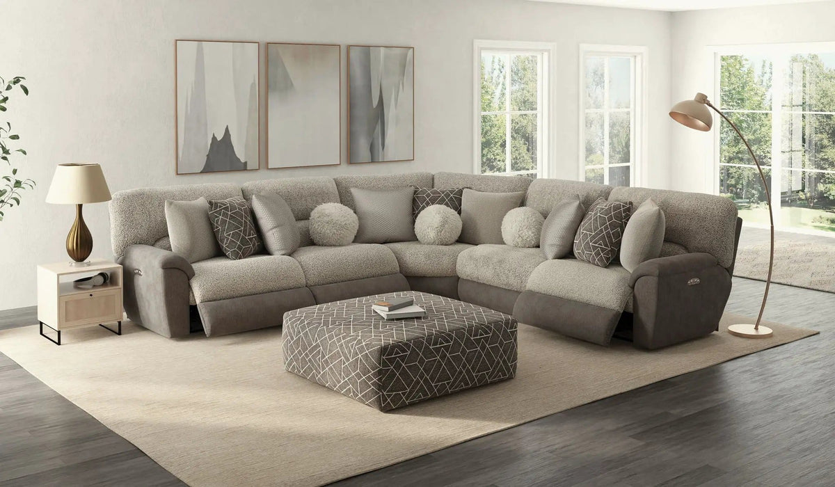 Rendezvous Castered Cocktail Ottoman | 43.5 x 43.5 x 18 in | Polyester & Fabric | Umber