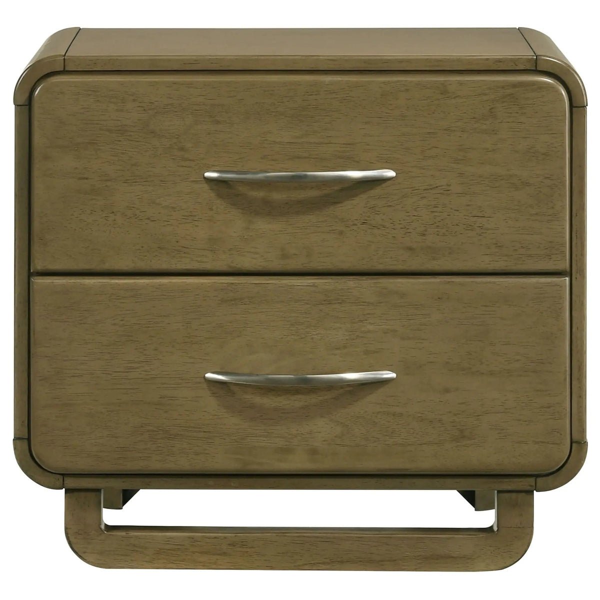 Amsbury 2-drawer Nightstand Bedside Table Nutmeg | 26.75 x 16.5 x 25 in | Wood | Bedroom