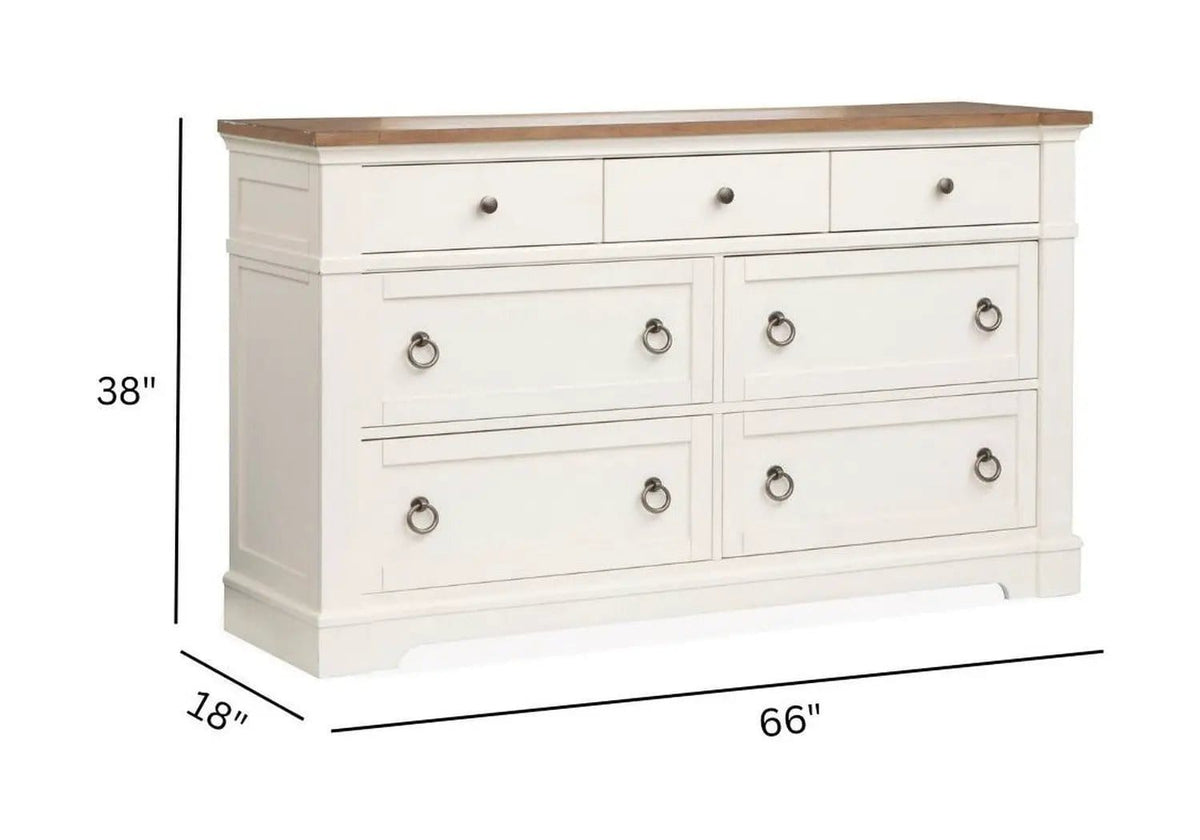 Kingston Drawer Dresser | 2 Pieces | Bedroom Furniture | Bedroom