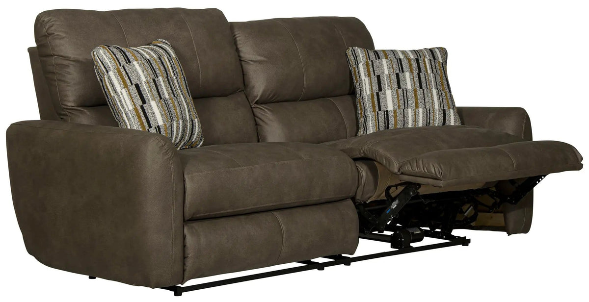 Dorian Reclining Sofa | 4 Pieces | Faux Leather & Fabric | Living Room