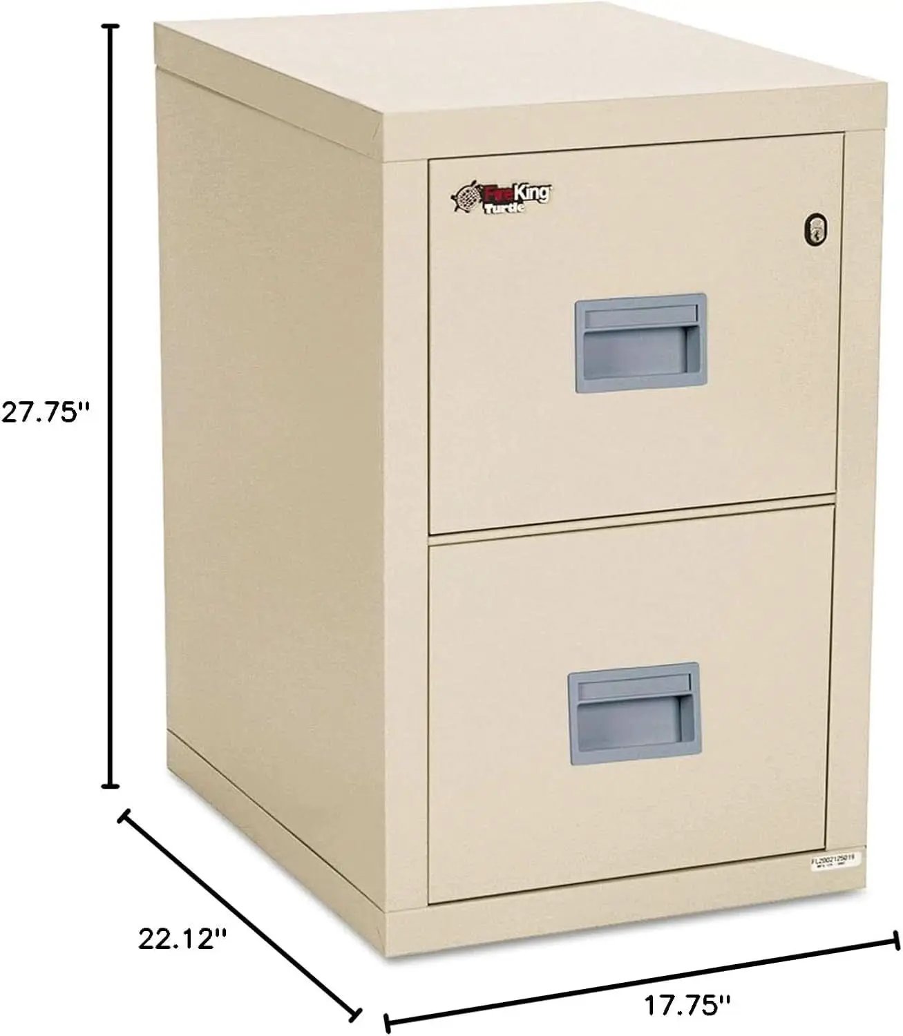 Vertical 2 Drawer Fire Safe File Cabinet 1 Hour Fire Rated from PriceLows™