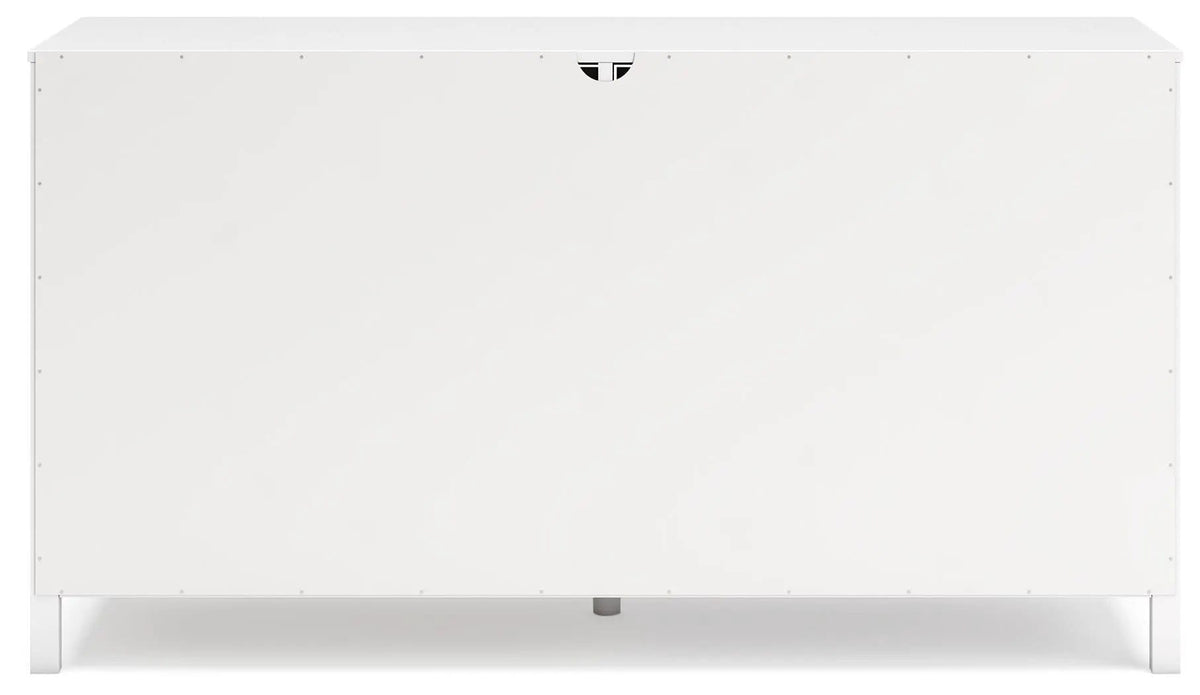 Hallityn Six Drawer Dresser | 60.75 x 19.84 x 32.72 in | Engineered Wood & Mdf | White