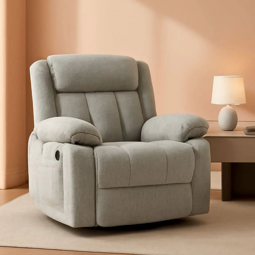 Large Rocker Swivel Recliner Chair With Massage And Heat from PriceLows™