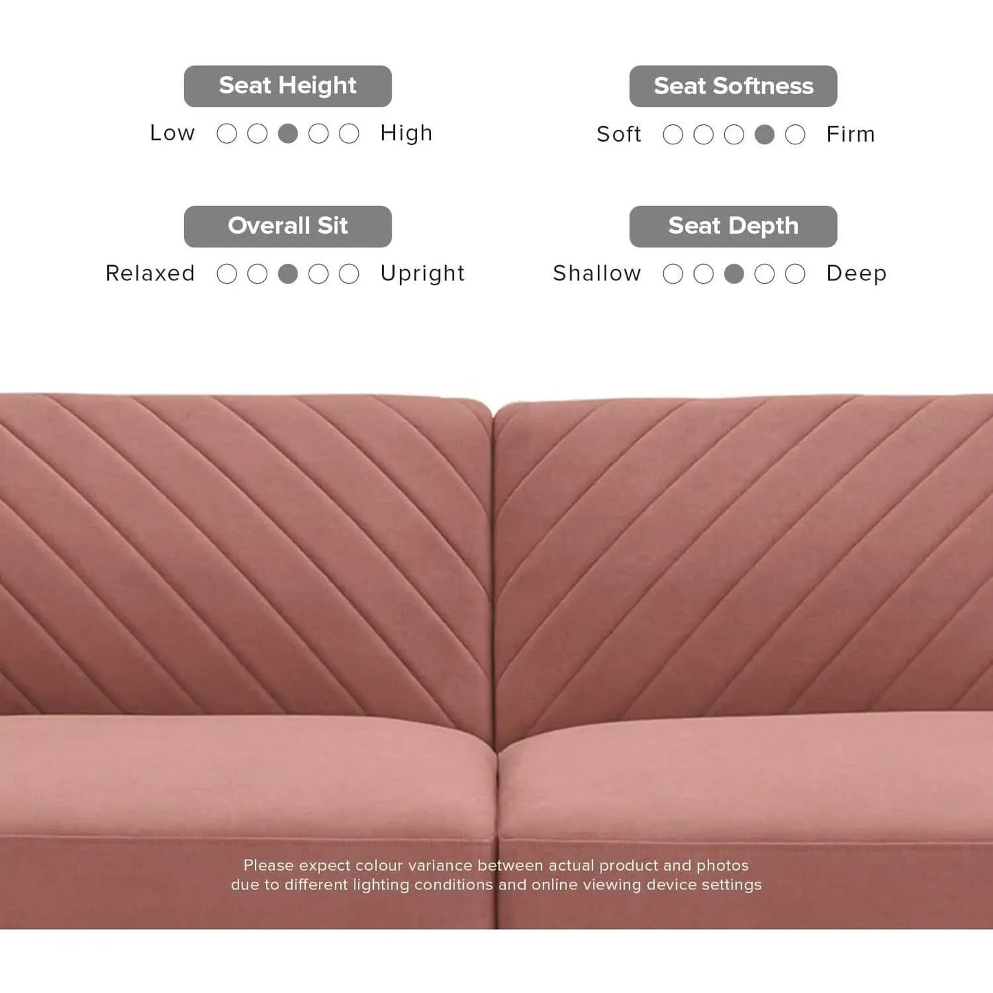 Chloe Futon Sofa Bed With Adjustable Back And Tapered Legs from PriceLows™
