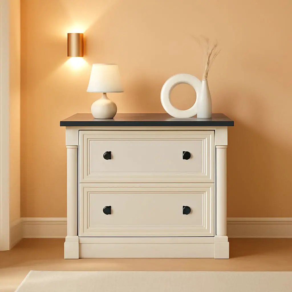 Two Drawer File Cabinet In Glacier Oak With Interlocking Drawers from PriceLows™