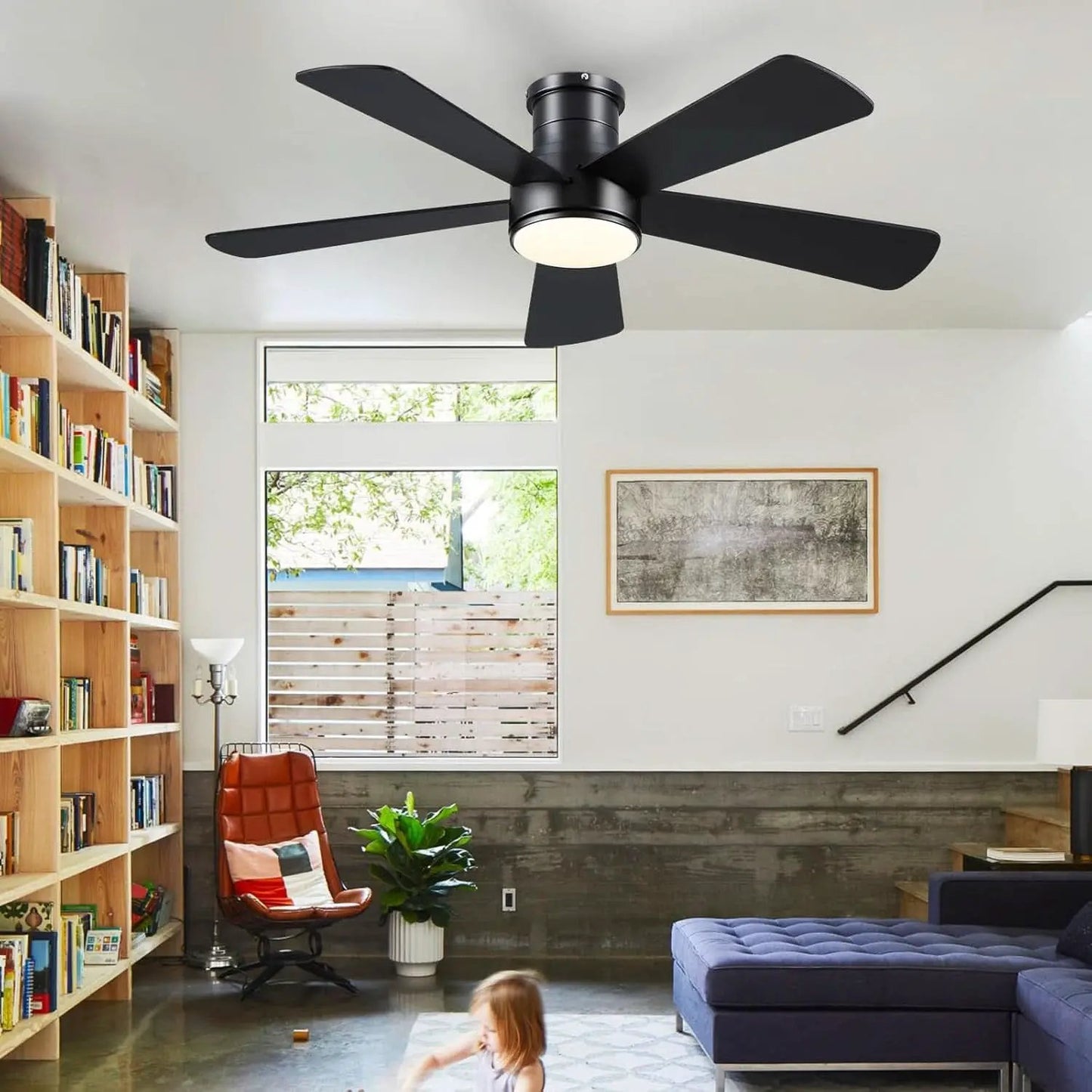 46 Inch DC Motor Ceiling Fan With Remote App Control from PriceLows™