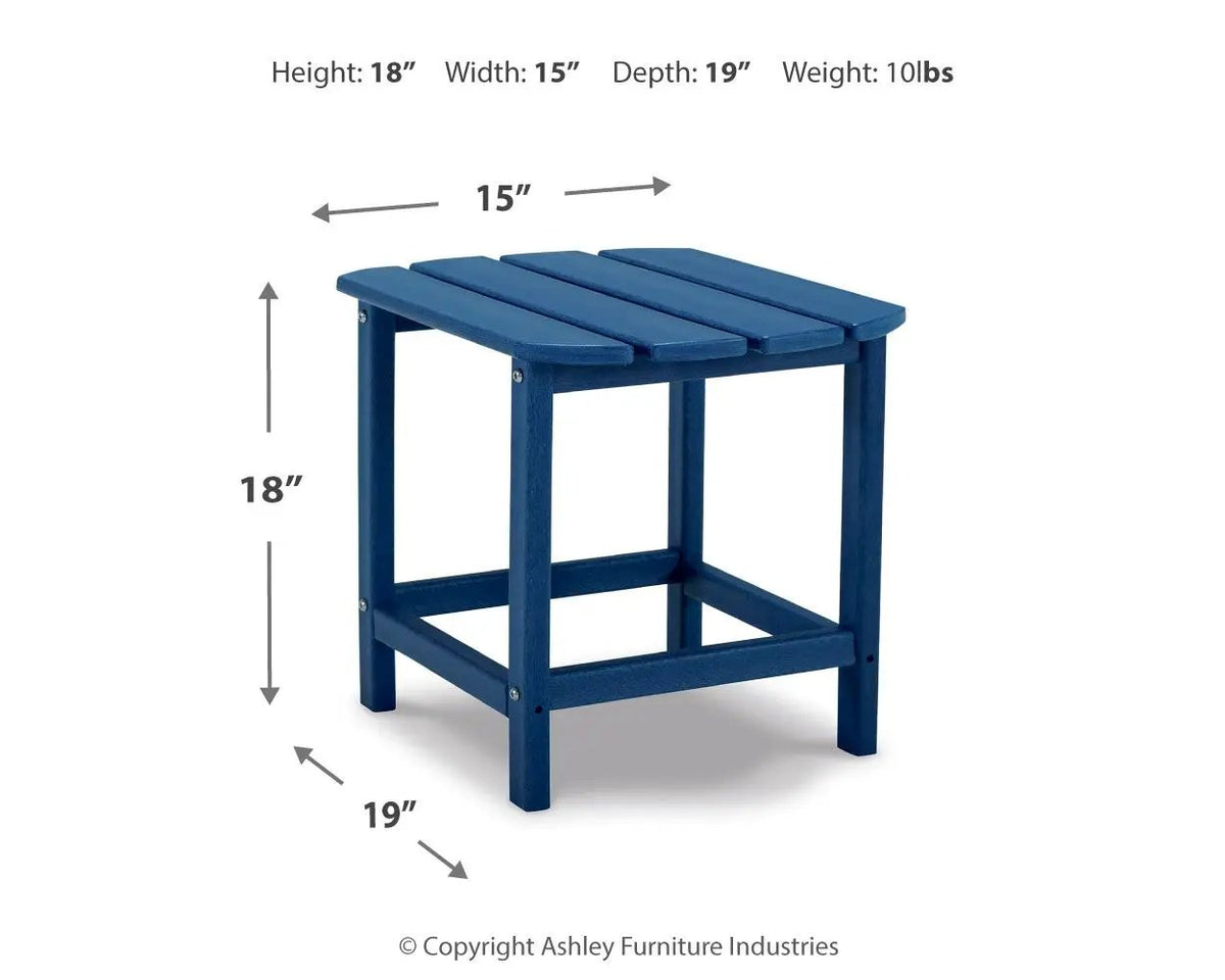 Sundown Treasure Outdoor End Table | MEGA-TUFF Polyethylene | Cottage Style | Weather Resistant