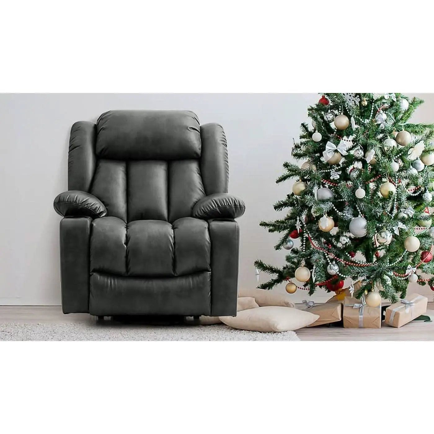 Electric Lift Recliner Chair For Seniors Grey Single Motor from PriceLows™