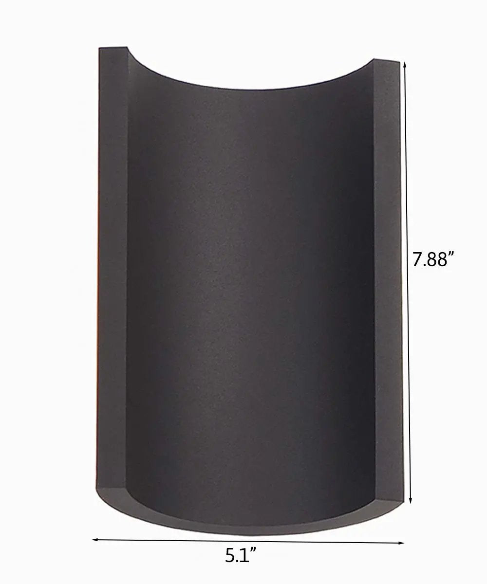 LED Outdoor Wall Sconce | 2 Light | Solid Aluminum | Bronze 5 Inch Height