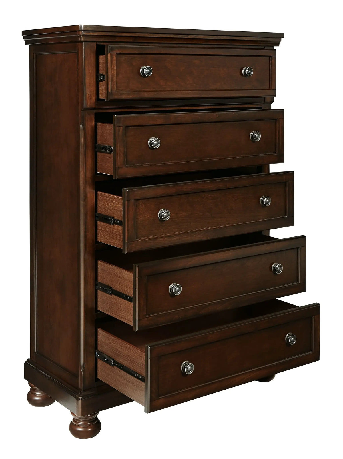 Porter Chest | 39.63 x 18 x 58.13 in | Engineered Wood & Cedar | Rustic Brown