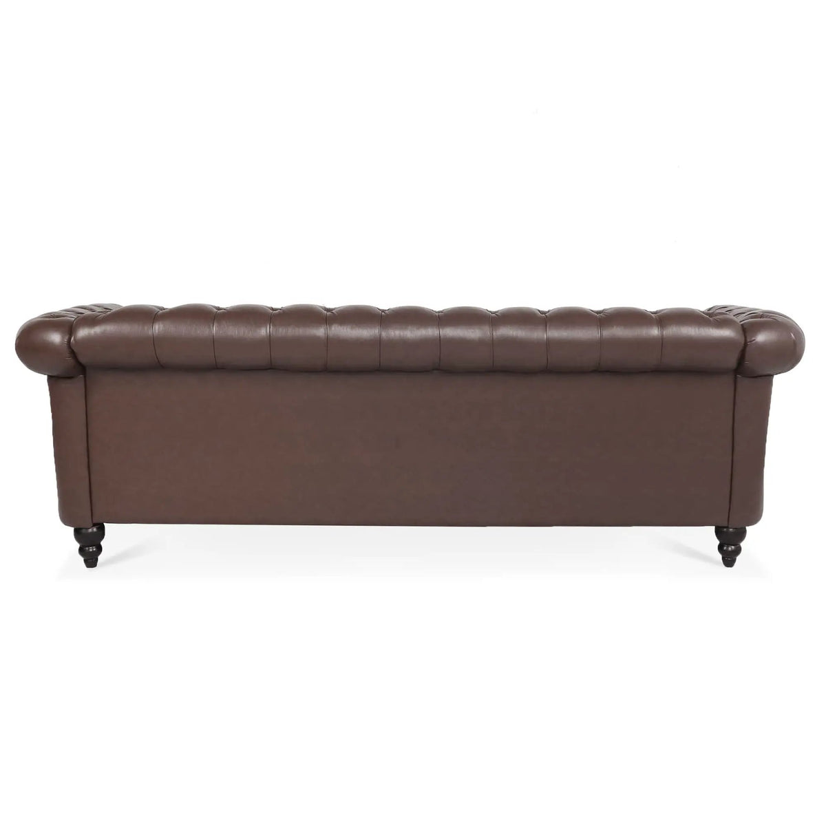 Rolled Arm Chesterfield Sofa | 3 Seater | Staggered Deep Pull Buckles | TB117 Compliant