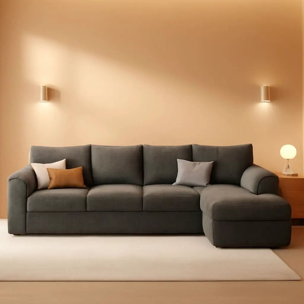 108 Inch Modular Sectional Sleeper Sofa CharcoalGrey from PriceLows™