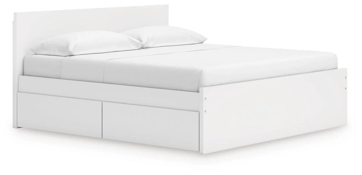 Onita Panel Platform Bed | Minimal Design | Ultra-Clean Lines | Easy-Elegant Solid Finish