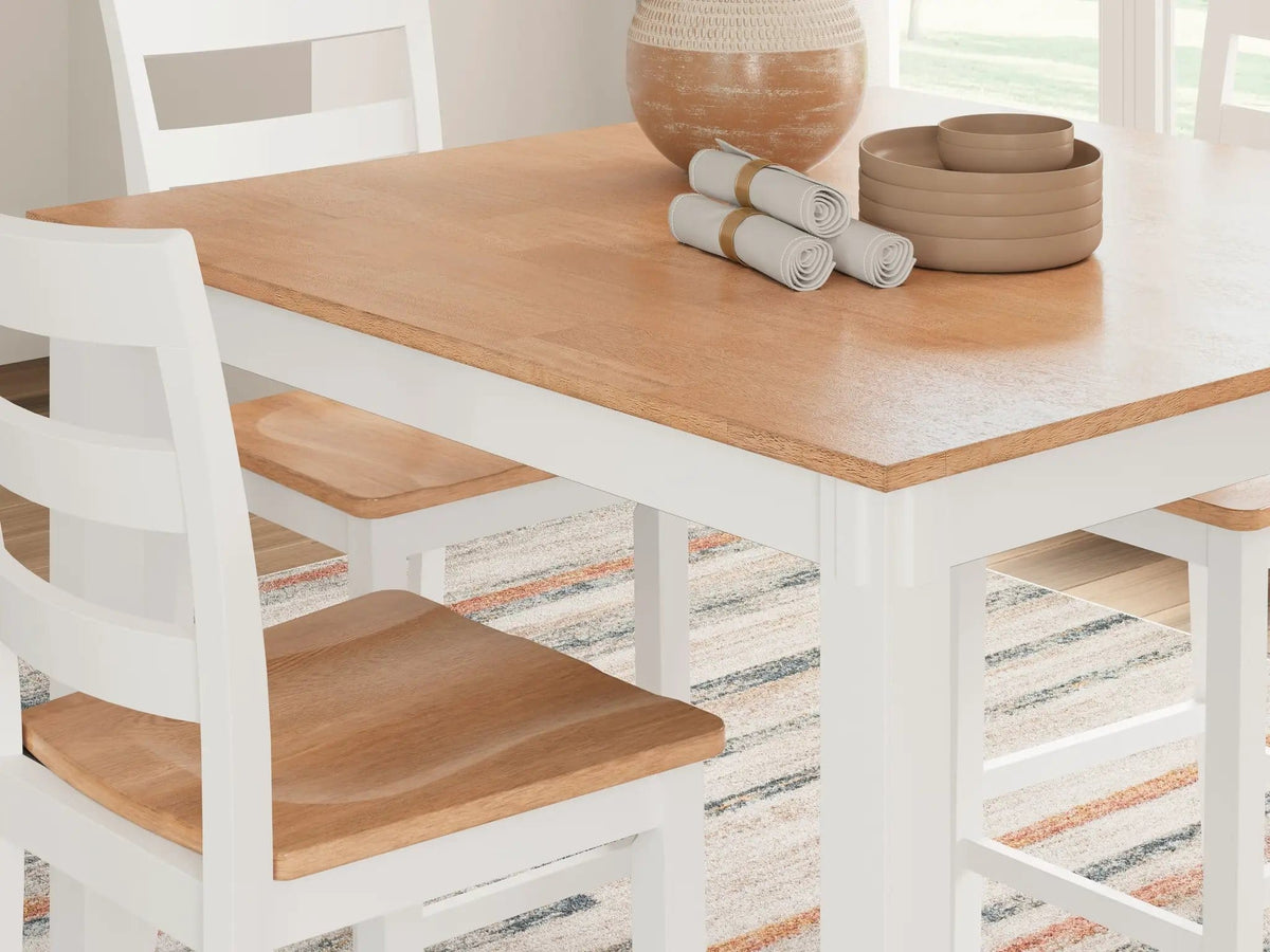 Gesthaven Dining Room Counter Table Set | 2 Pieces | Wood | Dining Room