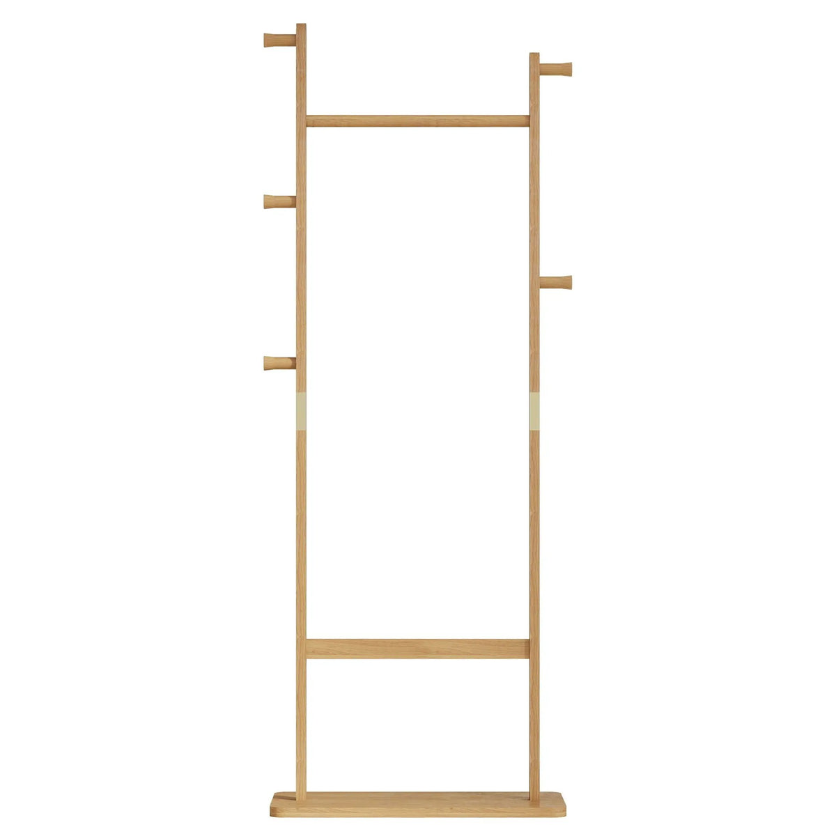 Solid Wood Hat Rack | Freestanding Coat Rack | Rubber Wood | 71 Inch Height