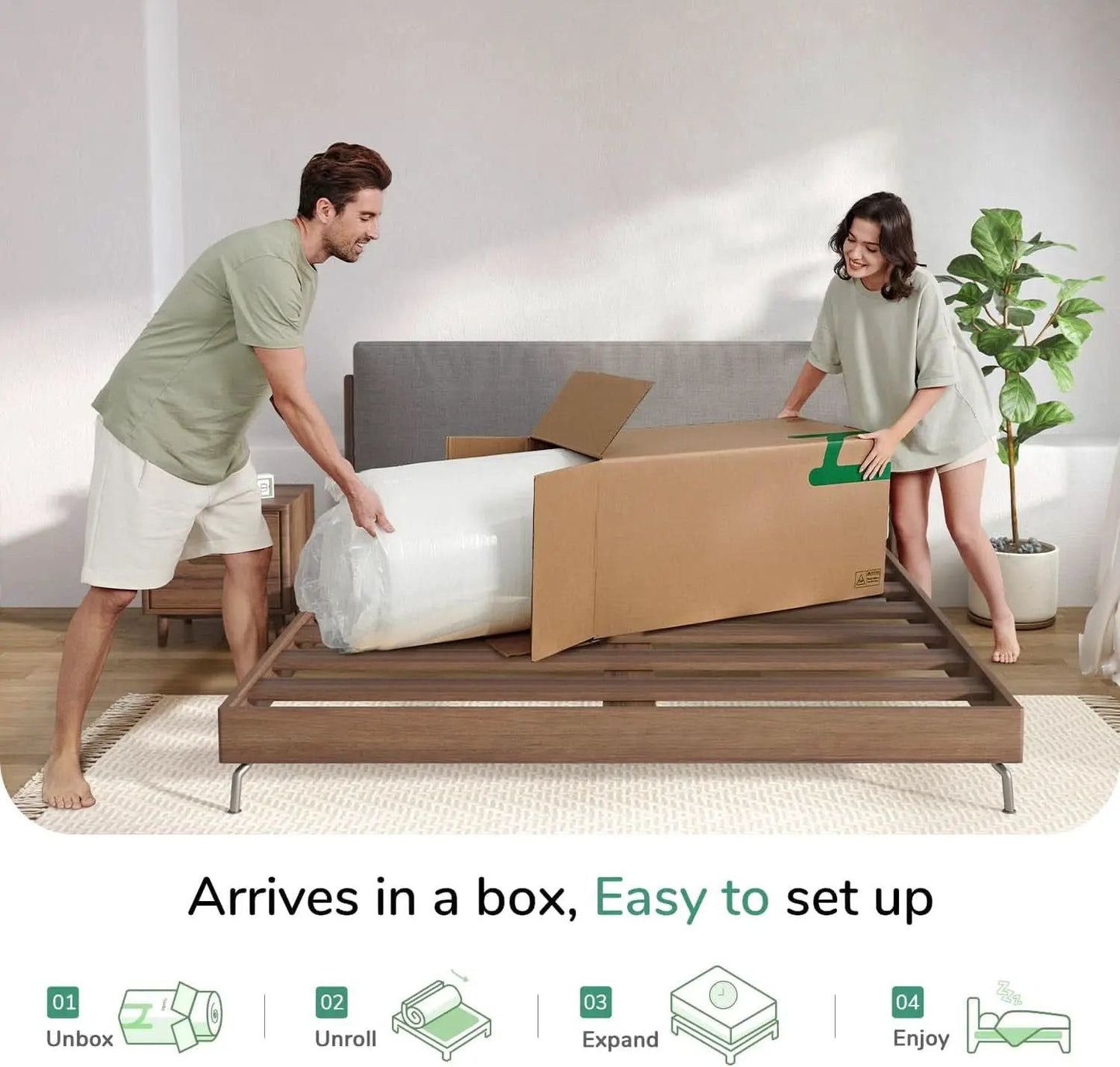 Queen Medium-Firm Memory Foam Mattress with CertiPUR-US Certification from PriceLows™
